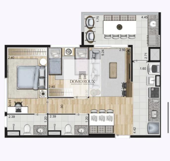 Apartamento à venda com 2 quartos, 63m² - Foto 20